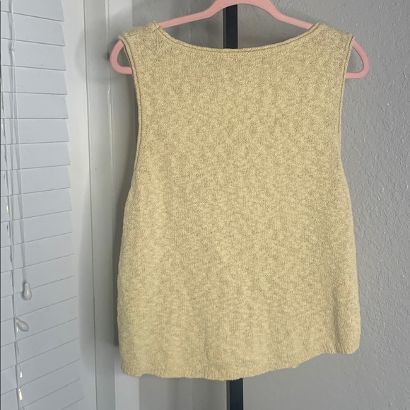 Free people beach knit sleeveless shirt large - Picture 2 of 8